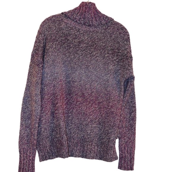 American Eagle Outfitters Knit Sweater Pullover Cowl Neck Purple Hues Women M/M - Picture 3 of 6
